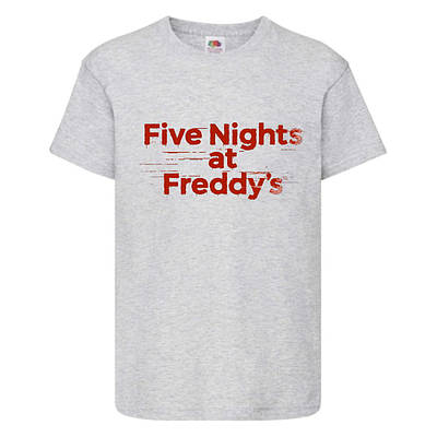 Футболка Аніматроніки 5 Ночей Фредді (FNF-03) сіра