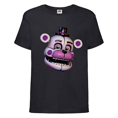 Футболка Аніматроніки 5 Ночей Фредді (FNF-04) чорна