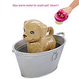 OUTLET Barbie Wash Pets FXH11 Лялька Барбі Купай та грай із цуценям, кошеням і кроликом Пошкоджена коробка, фото 7