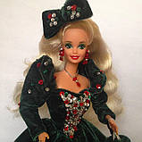 Barbie Happy Holidays 1871 Лялька Барбі Колекційна Щасливого Різдва 1991, фото 6