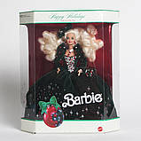 Barbie Happy Holidays 1871 Лялька Барбі Колекційна Щасливого Різдва 1991, фото 10