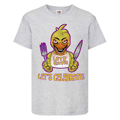 Футболка Аніматроніки 5 Ночей Фредді (FNF-08) сіра