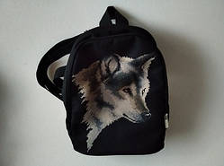 Рюкзак пошитий під вишивку Вовк