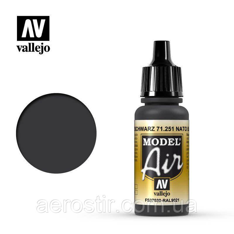 Акрилова фарба NATO Black 17 мл, Vallejo 71251