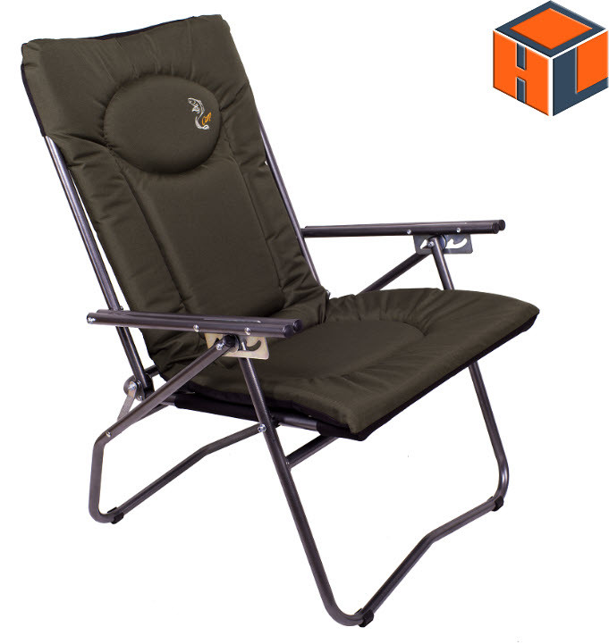 Крісло коропове розкладне Elektrostatyk Armchair F9 (110 кг, 4 положення спинки), фото 1