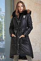 Удлиненная молодежная куртка парка на тинсулейте 42-48 размеры разные расцветки 42, Черный