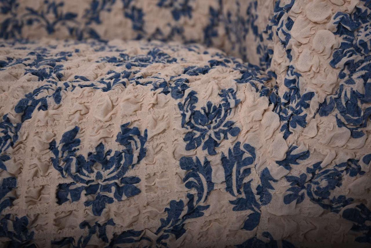 Чохол натяжний на диван і два крісла без оборки MILANO візерунок 2, фото 1