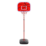 Дитячий набір для гри в баскетбол MR 0072, баскетбольне кільце, насос. м'яч, 149/178 см, у валізі, фото 2