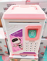 Электронная детская Копилка сейф с отпечатком пальца и кодовым замком «BODYGUARD» + купюроприемник