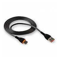 Дата кабель Type-C to USB Walker C565 Black