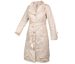 Плащ утеплений демісезонний жіночий довгий Alis Zaira Бежевий