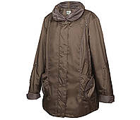 Куртка демисезонная женская длинная батальная большого размера Mirage Капучино