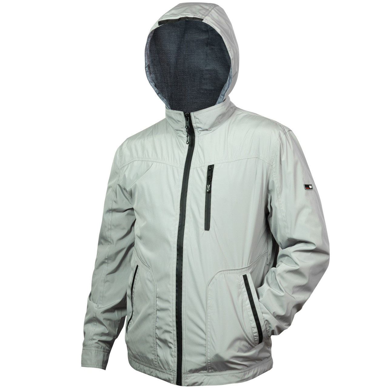 Вітровка чоловіча з капюшоном City Classic Сірий, фото 1