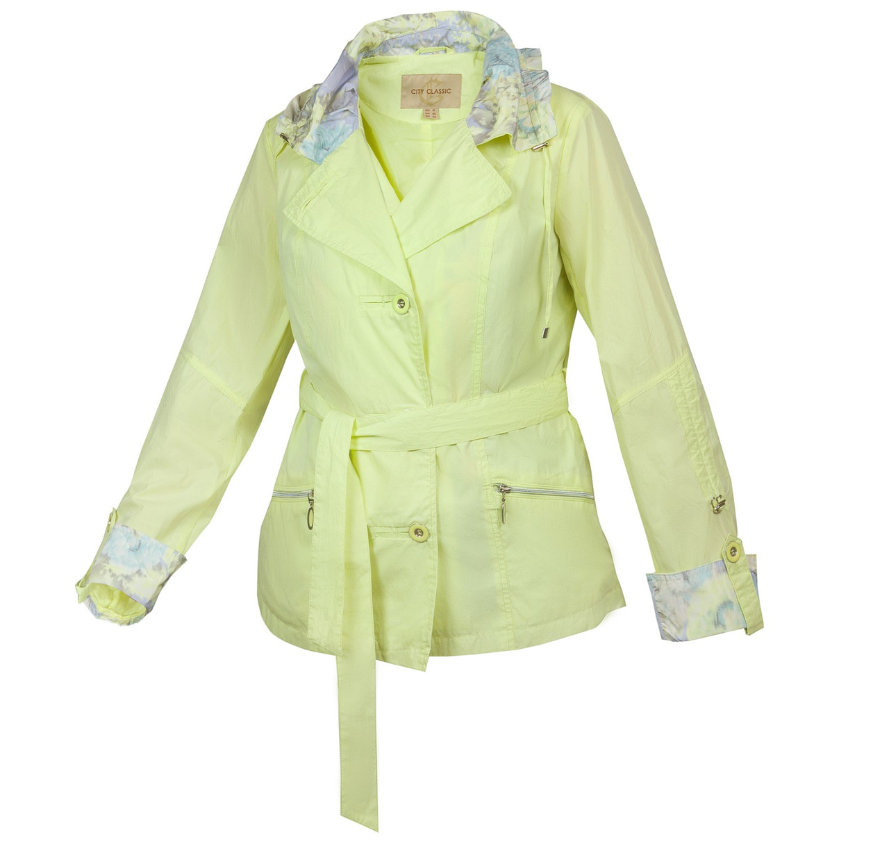 Вітровка піджак жіночий City Classic Лімонний, фото 1
