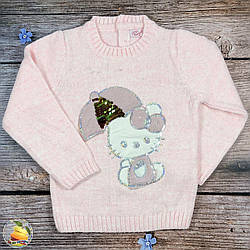 В'язаний светр для дівчинки Розміри: 1-2,2-3,3-4 роки (20893)