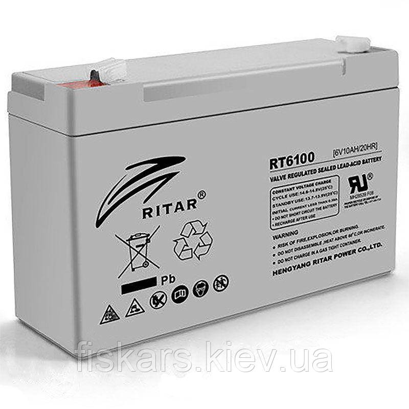 Акумуляторна батарея RITAR RT6100A, 6V 10Ah