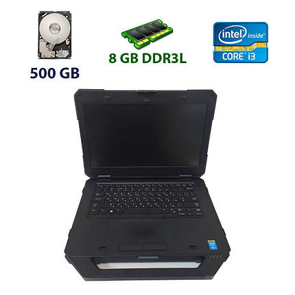 Dell Latitude 14 Rugged 5404 / 14" (1366x768) / Intel Core i3-4030U (2 (4) ядра за 1.9 GHz) / 8 GB DDR3L / 500 GB HDD / WebCam / USB 3.0 / HDMI, фото 2