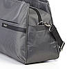 Сумка дорожня багажна тканинна сіра на три відділи з плечовим ременем Dolly 701, фото 10
