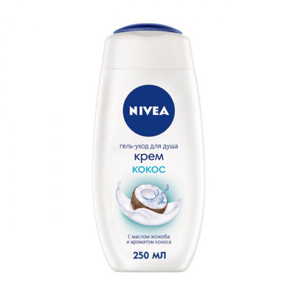 Гель-уход для душа Nivea Нивея "Крем кокос" с маслом жожоба, 250 мл - фото 1 - id-p1267588998