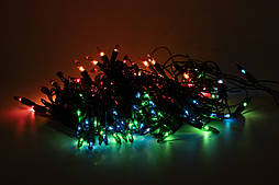 Музична гірлянда з лампочками розжарювання, 10 м, 100 л, 8 режимів, різнокольоровий, IP20 (350568)