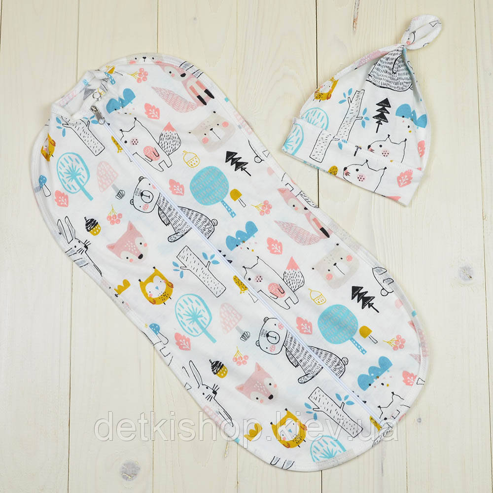 Європелюшка кокон для новонародженого Kinder Comfort модель 03, фото 1