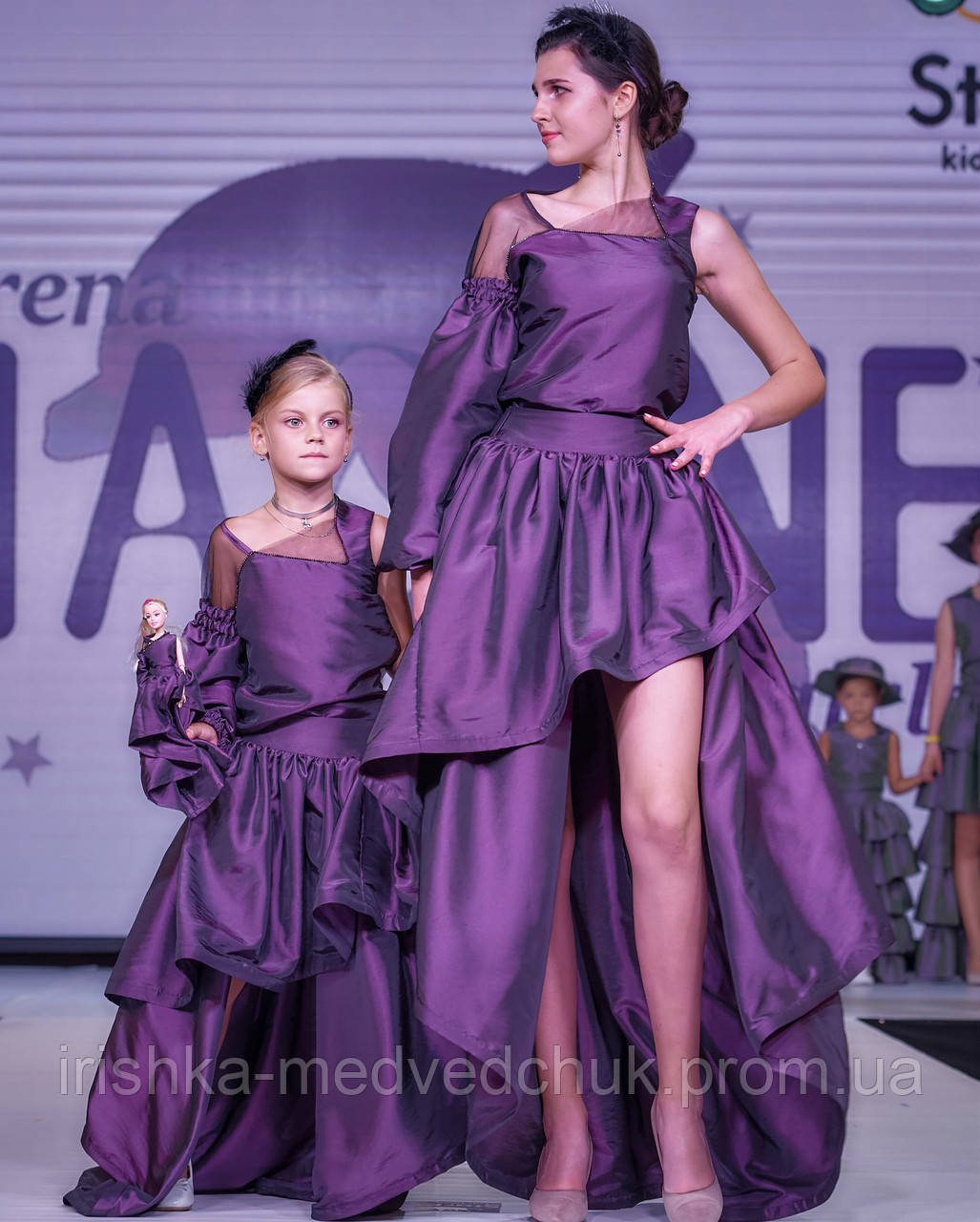 Дизайнерское платье Dolls Eirena Nadine (LD-155-70) фиолетово черное
