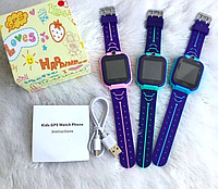 Детские смарт часы Q12 Smart Baby watch S5 (Q12) с GPS водонипроницаемые Розовый цвет + подарочная упаковка