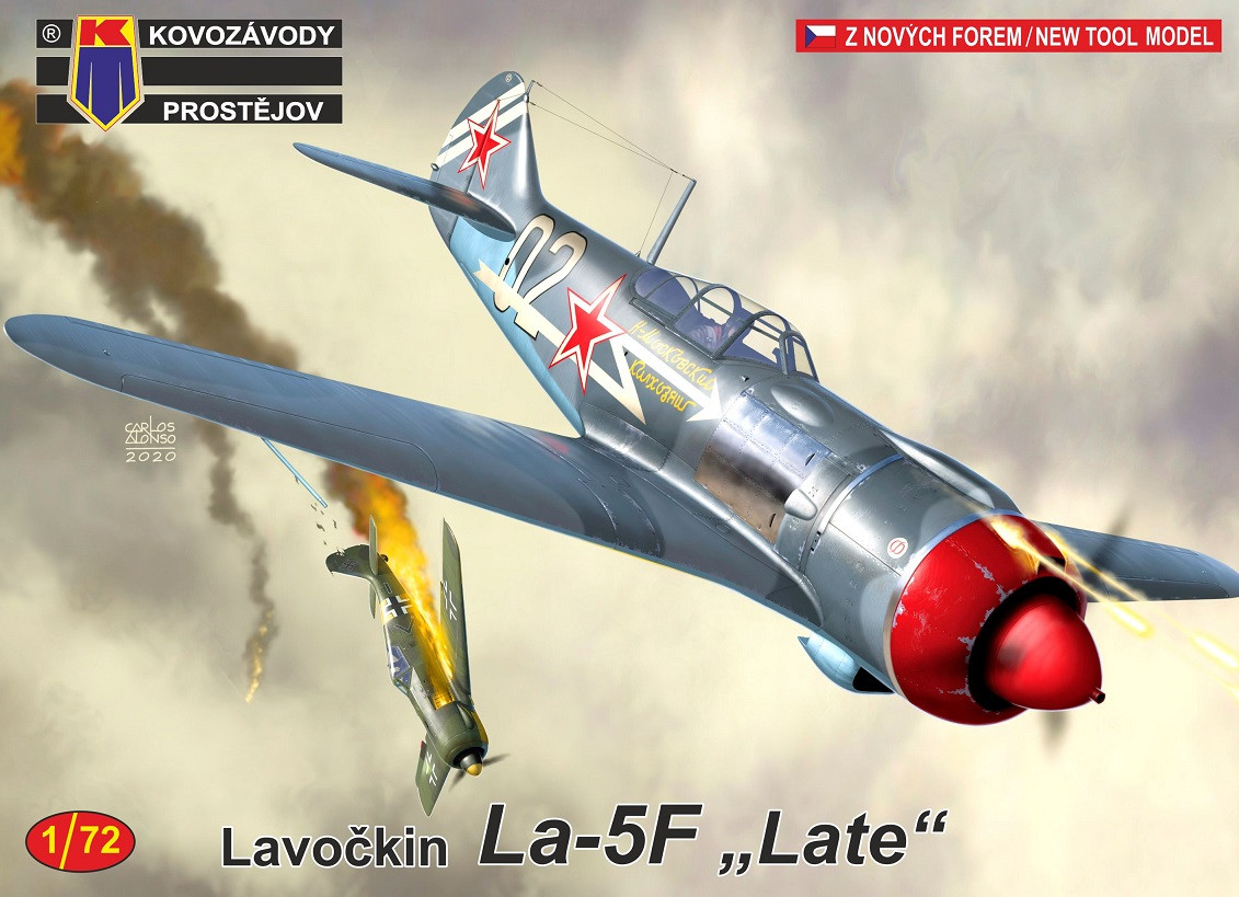 Пластикова модель 1/72 Kovozavody Prostejov 0206 Радянський винищувач Лавочкін ЛА-5Ф пізня версія.