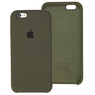 Чохол Silicone Case для IPhone 5/5S Dark Olive (темно-оливковий)
