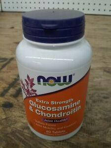 Для суглобів і зв'язок NOW Glucosamine Chondroitin extra strength 60 таб, фото 2