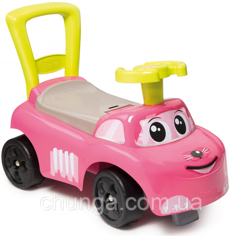 Автомобіль-каталка 2 в 1 Smoby Ride On Pink 720524