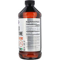 Л-карнітин NOW L-Carnitine Liquid 1000 mg 473 мл Засіб для зниження ваги та схуднення для жінок та чоловіків, фото 3