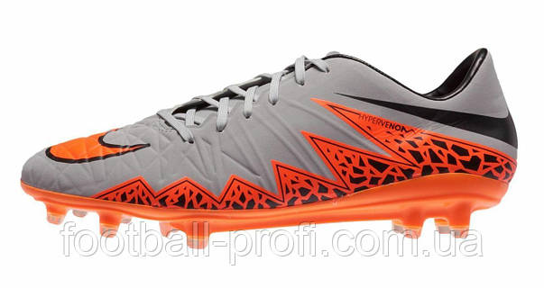 Nike Hypervenom Phatal II FG Wolf Grey Total Orange Black Black ID 1267691839 1500 Prom.ua