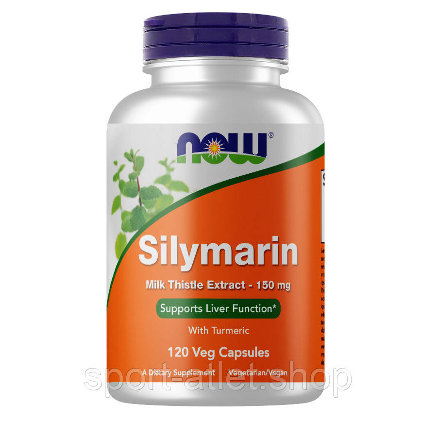 Натуральна добавка NOW Silymarin Milk Thistle 150 mg, 120 вегакапсул