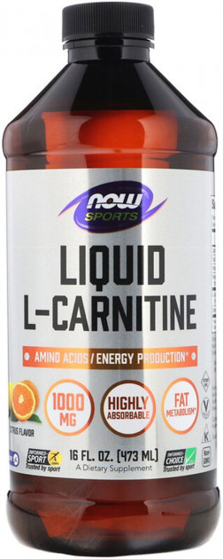 NOW L-Carnitine Liquid 1000 mg 