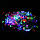 Світлодіодна гірлянда різнобарвна 300 Led лампочок, 13 метрів, Білий кабель, гірлянда на ялинку, фото 2