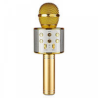 Микрофон для караоке WS-858, блютуз микрофон для пения, детский микрофон с динамиком (TI)