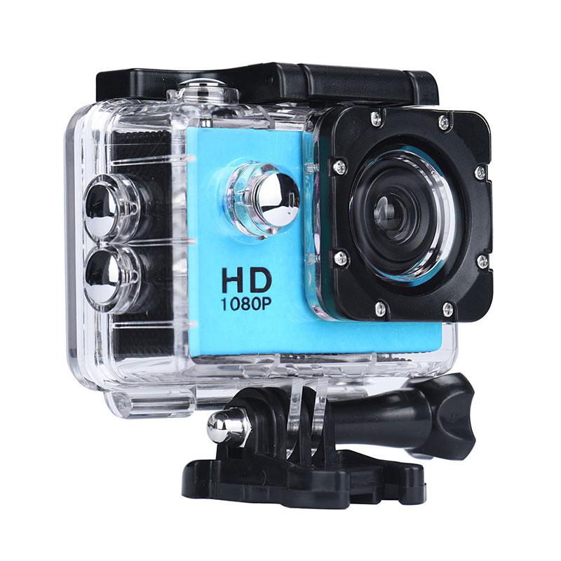 Екшн камера, налобні, водонепроникна, A7 Sports Cam, HD 1080p, для підводної зйомки, блакитна, фото 1