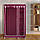 Портативний тканинний шафа-органайзер для одягу на 2 секції - бордовий, фото 4