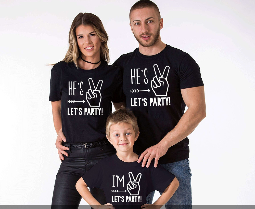 Футболки Фемілі Лук Family Look для всієї родини "Let's Party" Push IT, фото 1