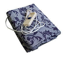 Простирадло з підігрівом, електрогрілка, 150x80 див. - смужка з квітами. Це економна электропростынь Тріо