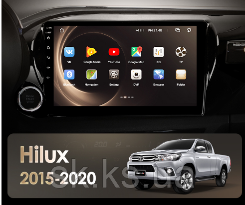Junsun 4G Android магнітолу для Toyota Hilux Pick Up AN120 2015 — 2021