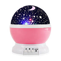 Проектор звездного неба, детский ночник, Star Master Dream Rotating, вращающийся, цвет - розовый (TS)
