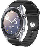 Ремінець Wave для Galaxy Watch 3 41mm Black (Самсунг Галакси Вотч 3 41 мм)