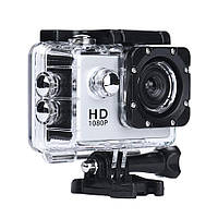 Екшн камера на шолом, A7 Sports Cam, HD 1080p, налобні відеокамера, для спорту, колір - сріблястий