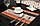 Сервірувальні килимки, декоративні, на стіл, 4 шт. в наборі, колір - коричнево-оранжевий, фото 4