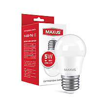 Лампа світлодіодна MAXUS 1-LED-742 G45 5 W 4100 K 220 V E27