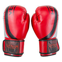 Боксерские перчатки Venum 10 унций красные (VM-55)