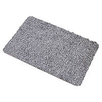 Придверний вбираючий килимок Clean Step Mat Сірий 70х46 см, вологопоглинаючий килимок під вхідні двері