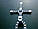 Хрест Домініка Торетто з ланцюжком срібний, хрестик Вин Дизеля | крест Доминика Торетто с цепочкой, фото 8